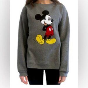 Disney Mickey Mouse Chenille Appliqué Tunic Fleece Sweatshirt XL